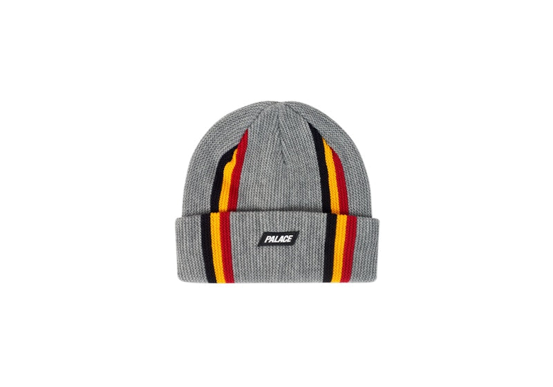 Palace Vert Beanie Grey Marl
