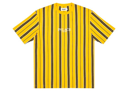 Palace Vertical Stripe T-shirt Yellow