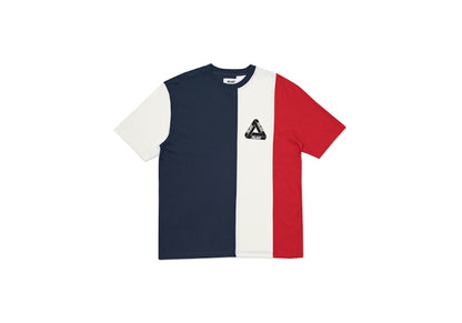 Palace Vertical Tri Stripe T-shirt Navy/White/Red