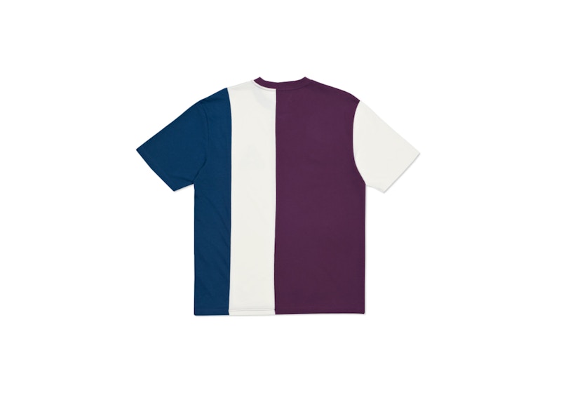 Palace Vertical Tri Stripe T-shirt Purple/White/Teal