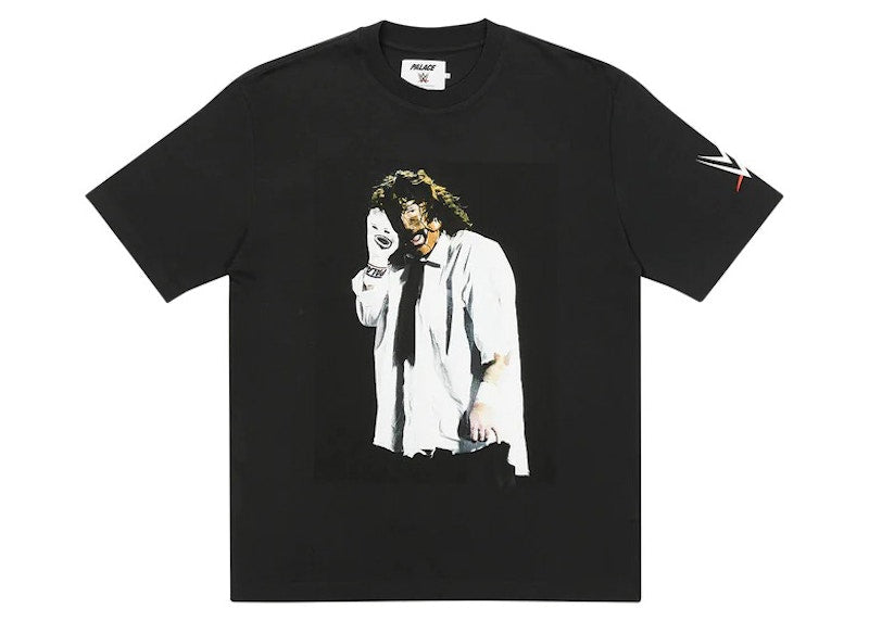 Palace x WWE Mankind Sock T-Shirt Black