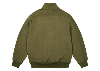 Palace Waffle On 1/4 Zip The Deep Green
