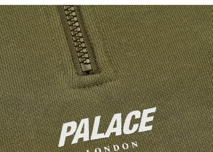 Palace Waffle On 1/4 Zip The Deep Green