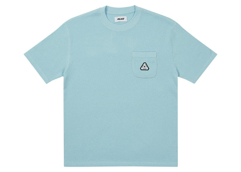 Palace Waffle Overlock T-shirt Light Blue