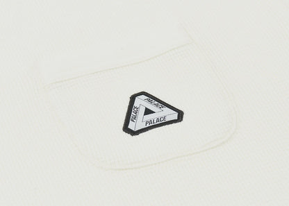 Palace Waffle Overlock T-shirt Natural White