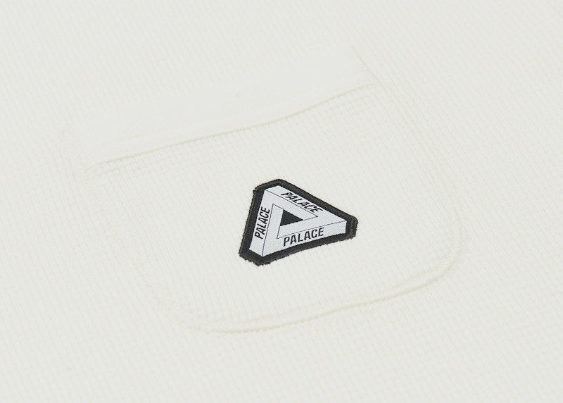 Palace Waffle Overlock T-shirt Natural White