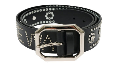 Palace Waist Man Studded Belt Black/Silver