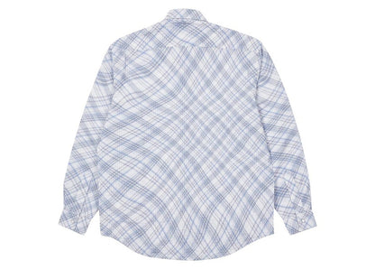 Palace Warp Check Shirt Blue