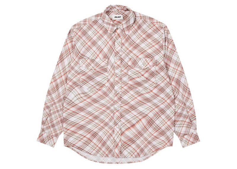 Palace Warp Check Shirt Red