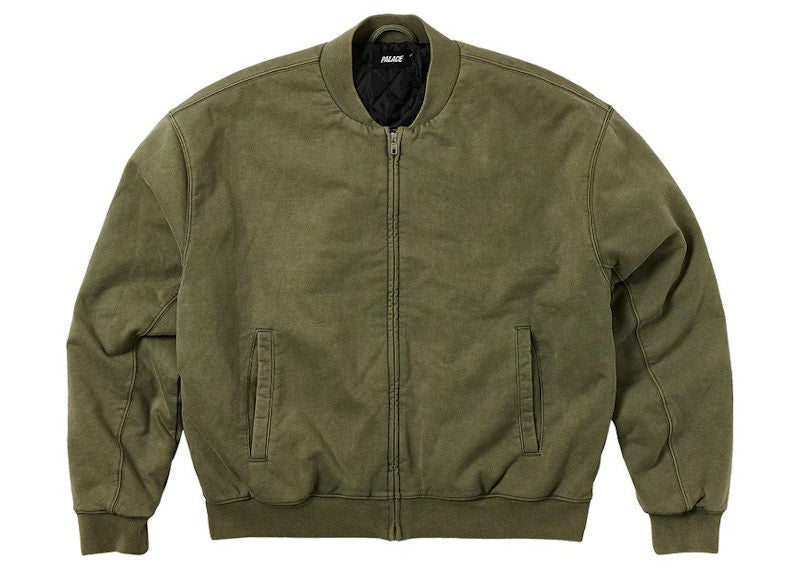 Palace Wash Out Bomber Jacket Deep Green