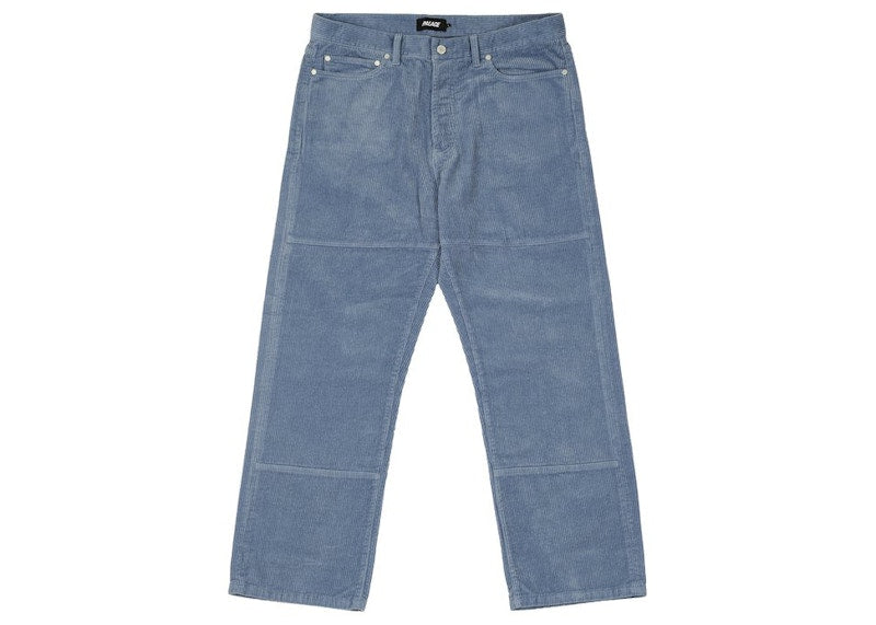 Palace Washed Cord Trouser Dusty Blue