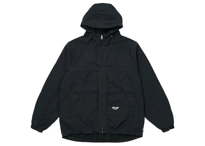 Palace Washed Cotton Jacket Black