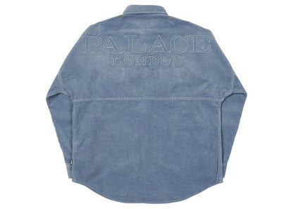 Palace Washed Drop Shoulder Cord Shirt Dusty Blue