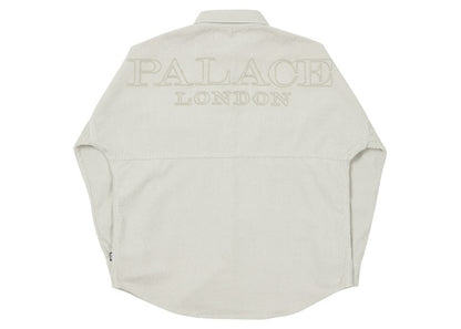 Palace Washed Drop Shoulder Cord Shirt White