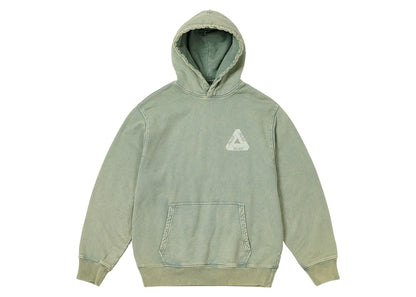 Palace Washed Out Tri-Ferg Hood Green
