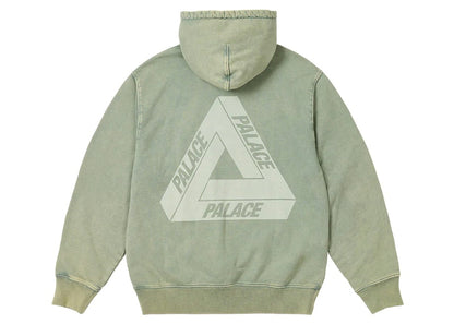 Palace Washed Out Tri-Ferg Hood Green
