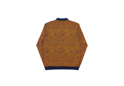 Palace Waved Polo Navy/Orange
