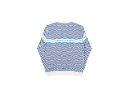 Palace Wavey Stripe Crew Navy