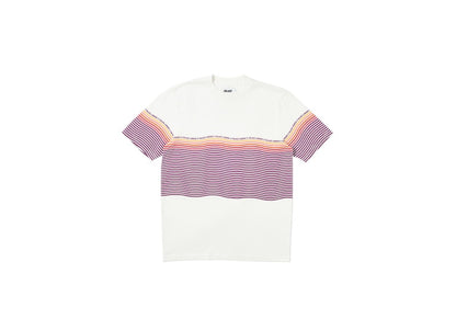 Palace Wavey Stripe T-shirt Orange/White