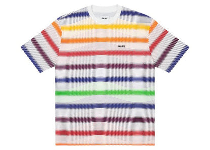 Palace Wavey Stripe T-shirt White