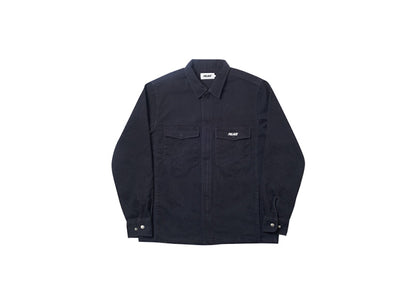 Palace Weight Zip Overshirt Navy