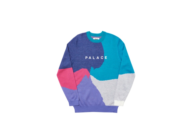 Palace Whirl Knit Navy/Pink/Purple