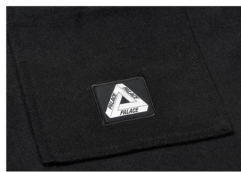 Palace Wool Shirt Jacket Black