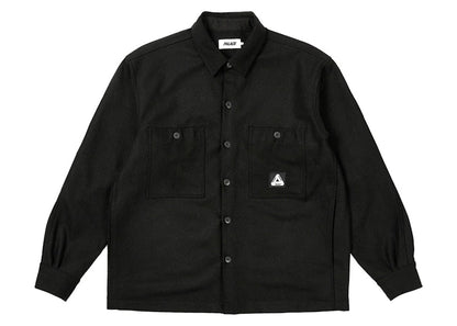 Palace Wool Shirt Jacket Black