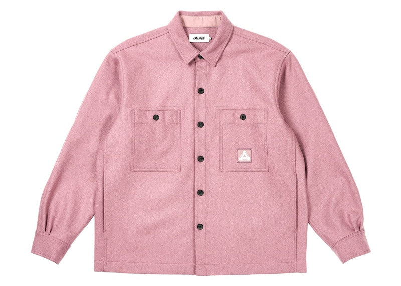 Palace Wool Shirt Jacket Dusty Mauve
