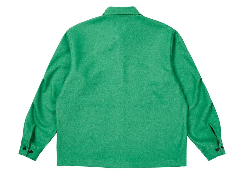 Palace Wool Shirt Jacket Pea Green