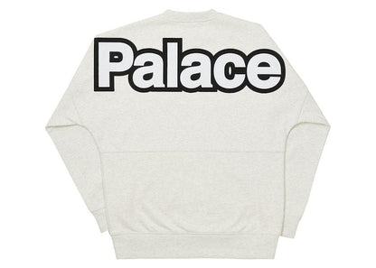 Palace Word Crew Grey Marl
