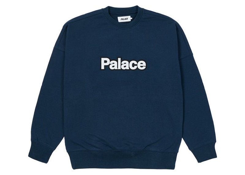 Palace Word Crew Navy