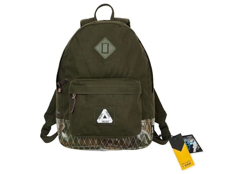 Palace X-Pac Cotton Canvas Backpack Olive