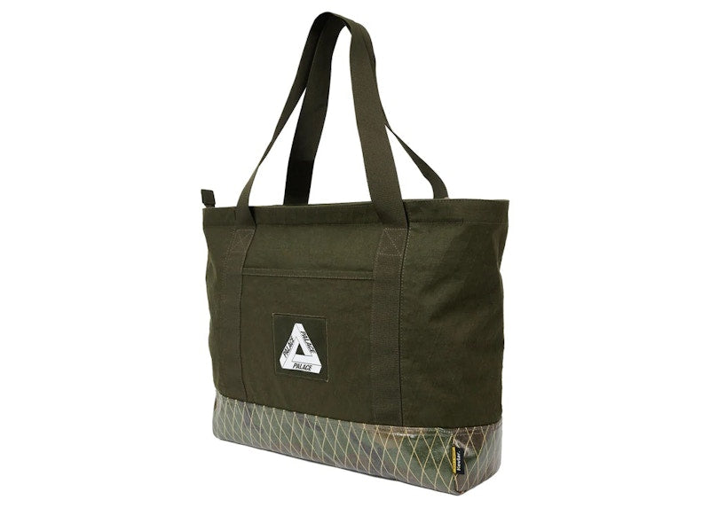 Palace X-Pac Cotton Canvas Shopper Bag Olive