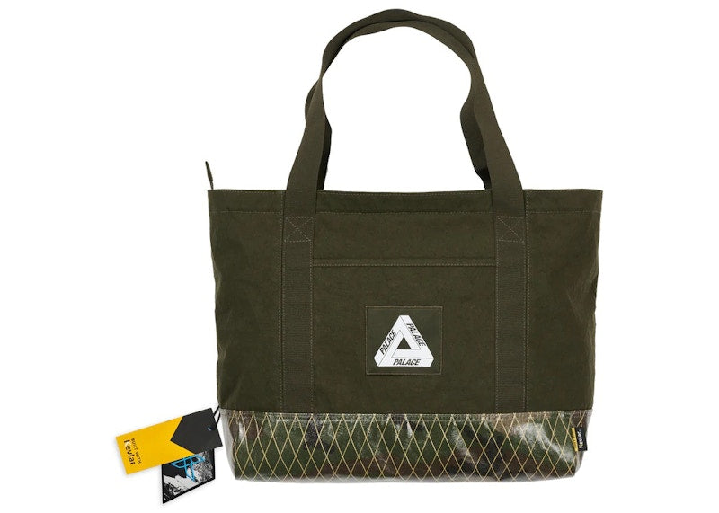 Palace X-Pac Cotton Canvas Shopper Bag Olive