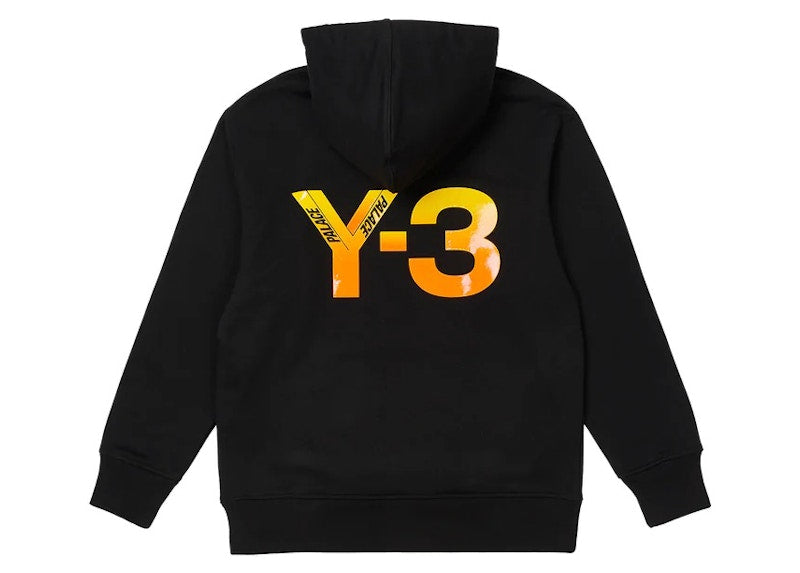 Palace Y-3 Logo Hoodie Black