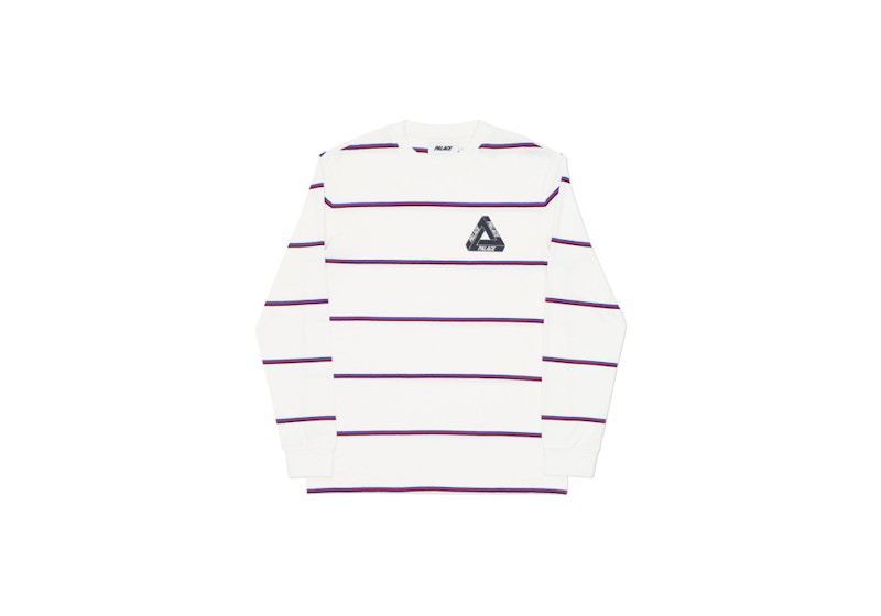 Palace Yachty Longsleeve White/Purple/Black