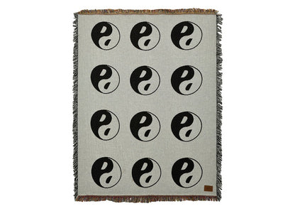 Palace Yin Yang Tapestry Blanket White/Black