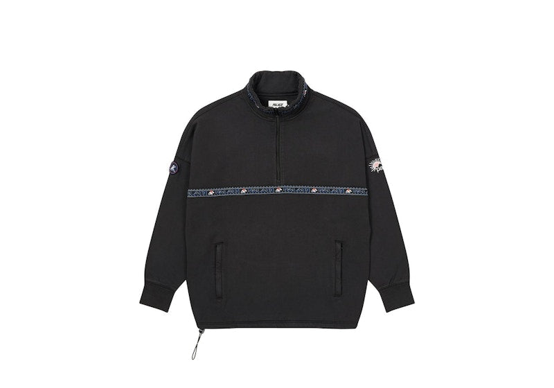 Palace Zen Half Zip Black
