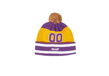 Palace Zero Zero Beanie Purple/Yellow