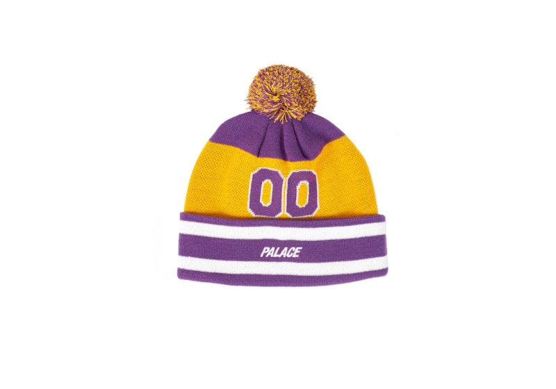 Palace Zero Zero Beanie Purple/Yellow