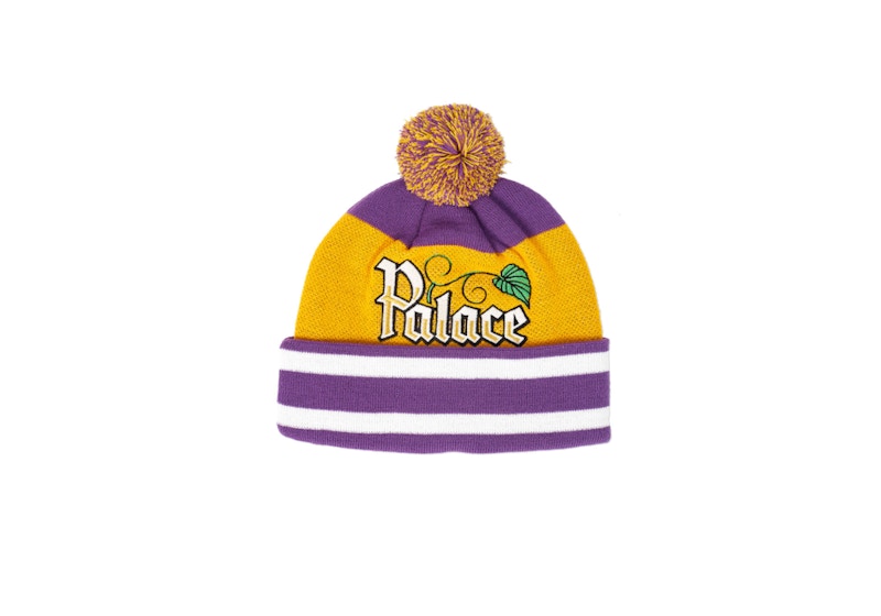 Palace Zero Zero Beanie Purple/Yellow