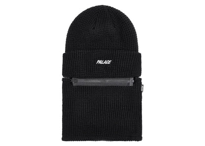 Palace Zip Off Facewarmer P Beanie Black
