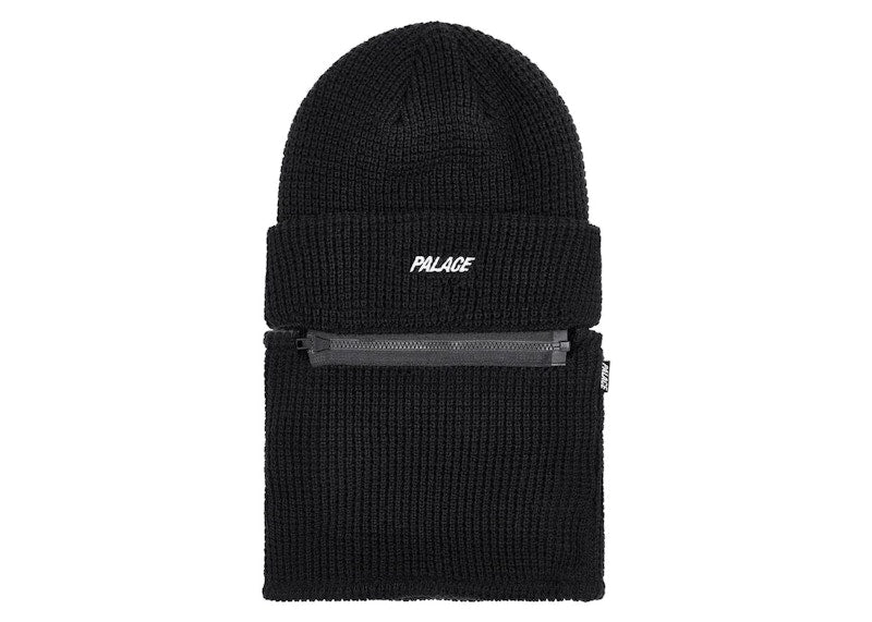 Palace Zip Off Facewarmer P Beanie Black