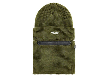 Palace Zip Off Facewarmer P Beanie The Deep Green