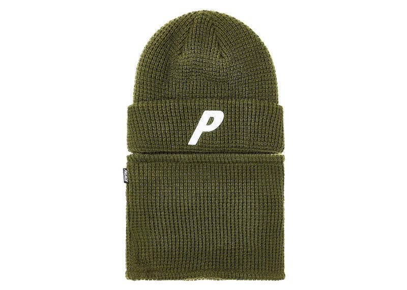Palace Zip Off Facewarmer P Beanie The Deep Green