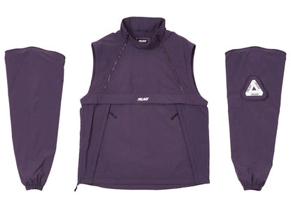 Palace Zip Off Gilet Jacket Purple