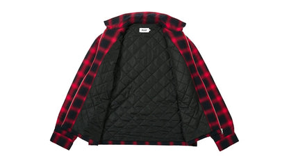 Palace Zip Up Shirt Red