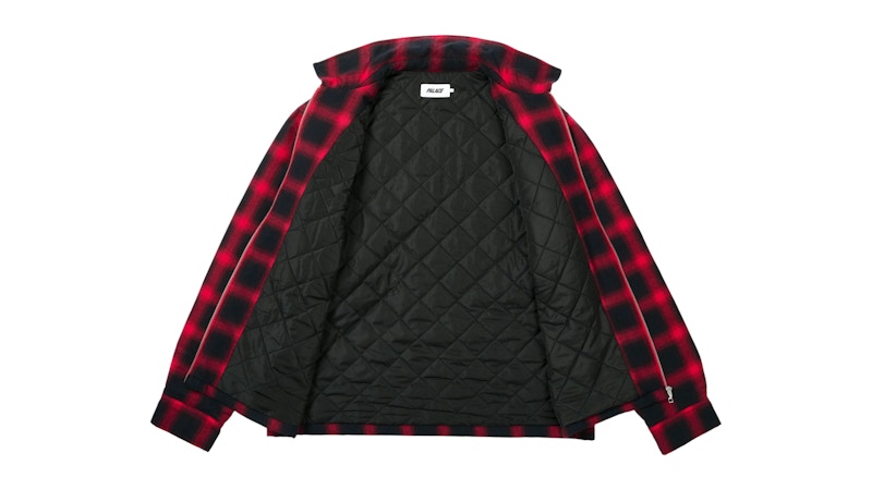Palace Zip Up Shirt Red