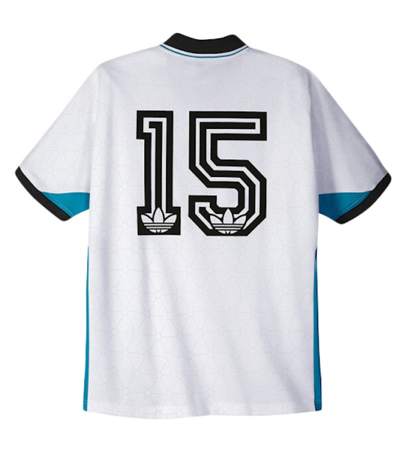 Palace adidas SSL Team Shirt White/Bold Aqua